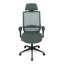 Kancelářská ergonomická židle SENA — látka, černá / zelená