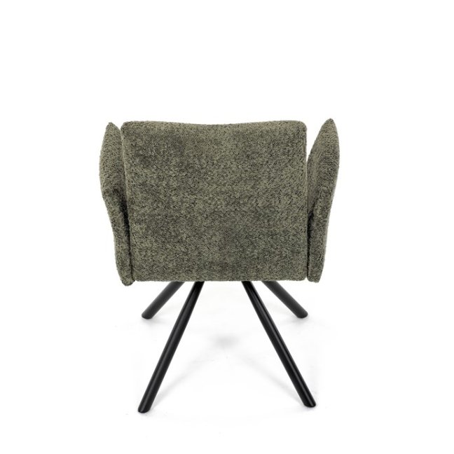 Jídelní otočné křeslo MANKA — kov, látka, více barev - Barevné varianty jídelního křesla MANKA: Šedá