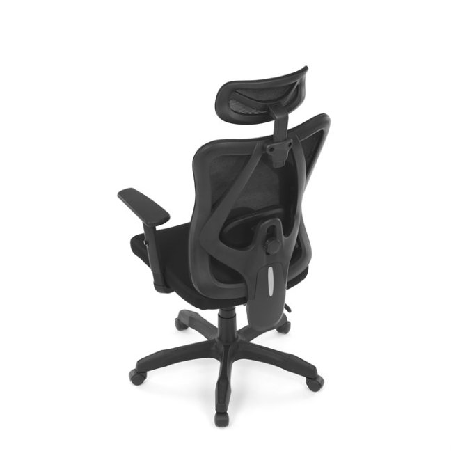 Kancelářská ergonomická židle MANET — síť / látka, černá