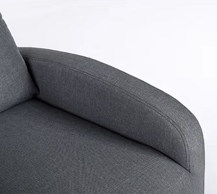 Relaxační polohovací TV křeslo CALMO — látka, šedá