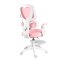 Dětská otočná židle Neoseat JUNI 023 — látka, pratelný potah, růžová
