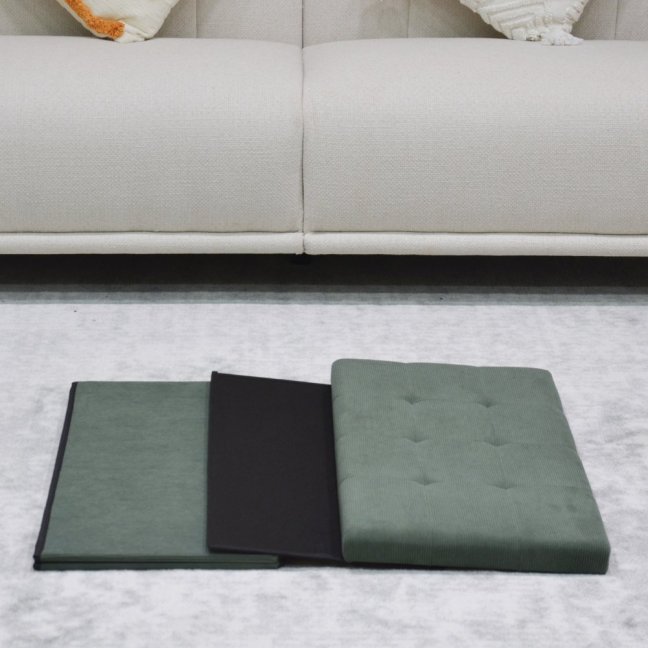 Taburet AFRODITE s úložným prostorem — manšestr, více barev