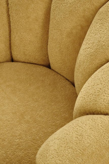 Designové křeslo GASPAR II — látka, žlutá