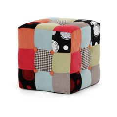 Taburet JELLY — látka, patchwork