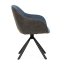 Jídelní otočné křeslo HILARY — kov, látka, šedá / více barev - Barevné varianty jídelního křesla HILARY: Modrá