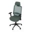 Kancelářská ergonomická židle SENA — látka, černá / zelená