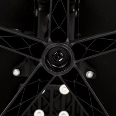 Kancelářská otočná židle BOREK — síť / látka, černá / červená