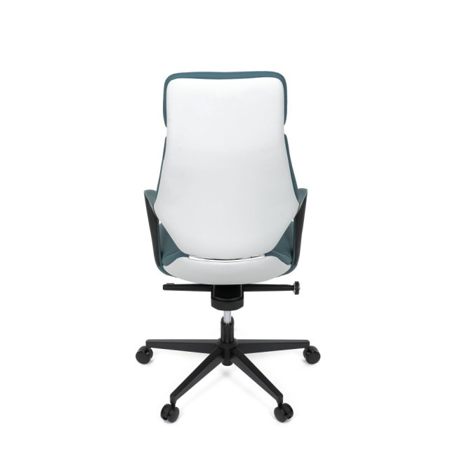 Kancelářské křeslo ZOTTO — ekokůže, tyrkysová
