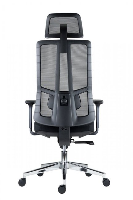 Kancelářská ergonomická židle Neoseat SPINO — látka, černá, nosnost 150 kg