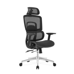 Kancelářská ergonomická židle Neoseat GARY FULLMESH — černá, nosnost 150 kg