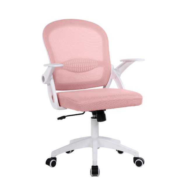 Dětská otočná židle Neoseat JUNI 011 — látka, růžová