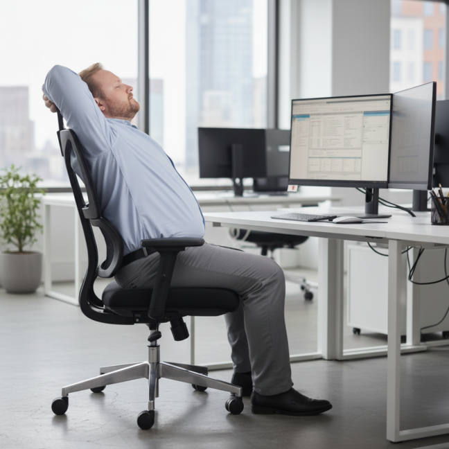 Kancelářská ergonomická židle Neoseat CALVANI XL — černá, nosnost 150 kg