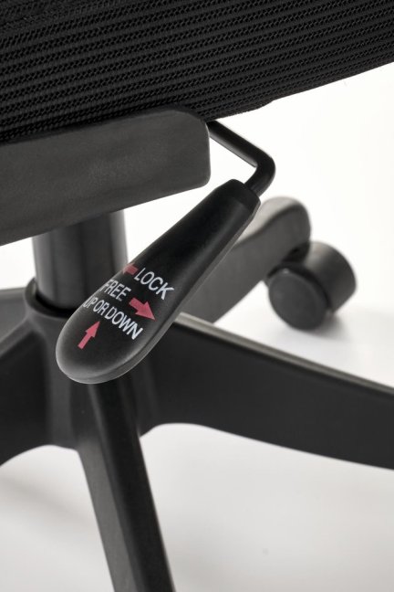 Kancelářská otočná židle SOREN — síť / látka, černá