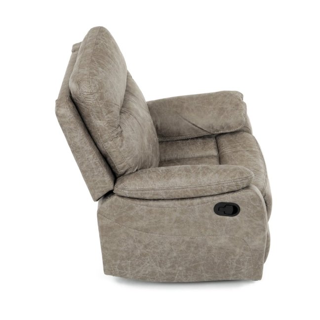 Relaxační polohovací TV křeslo NORBERT — látka, béžová, nosnost 150 kg