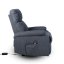 TV křeslo ALVI s elektrickým polohováním — látka, šedá, nosnost 130 kg