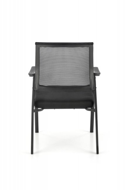 Konferenční židle BERGEN — síť / látka, černá