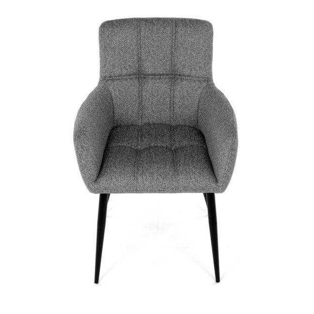 Jídelní křeslo LYON — kov, látka, více barev - Barevné varianty jídelního křesla LYON: Tmavě šedá