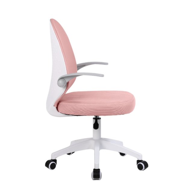 Dětská otočná židle Neoseat JUNI 012 — látka, růžová