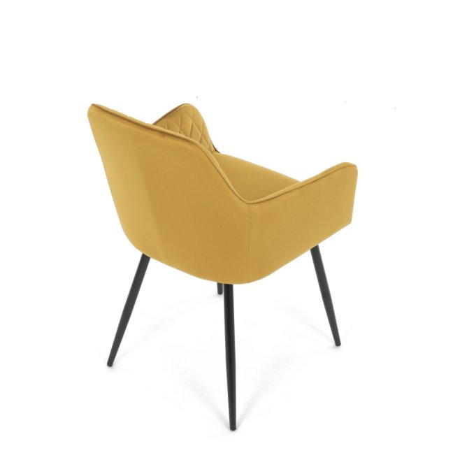 Jídelní křeslo CINDY — samet, černá / více barev - Barevné varianty židle CINDY: Modrá