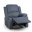 Relaxační polohovací TV křeslo DUVAL — látka, šedá, nosnost 130 kg