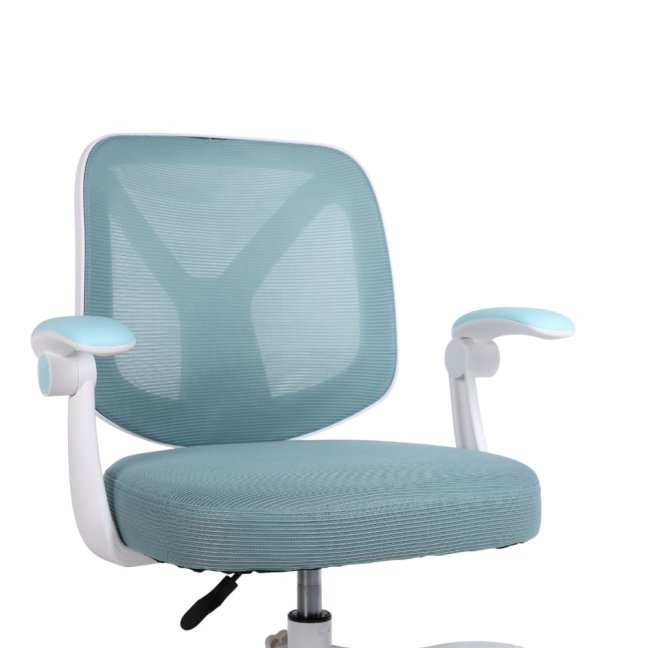 Dětská otočná židle Neoseat JUNI 010 s podnoží — látka, modrá