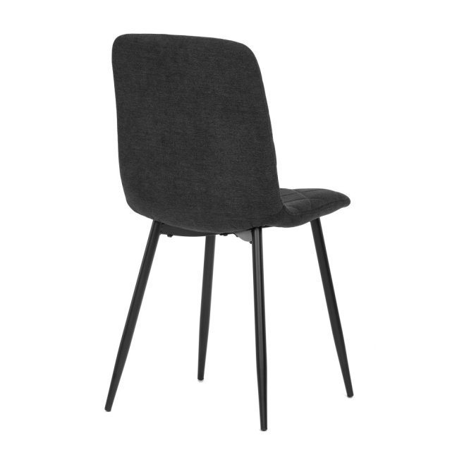 Jídelní židle LONA — kov, látka, černá / více barev - Barevné varianty židle LONA: Hnědá