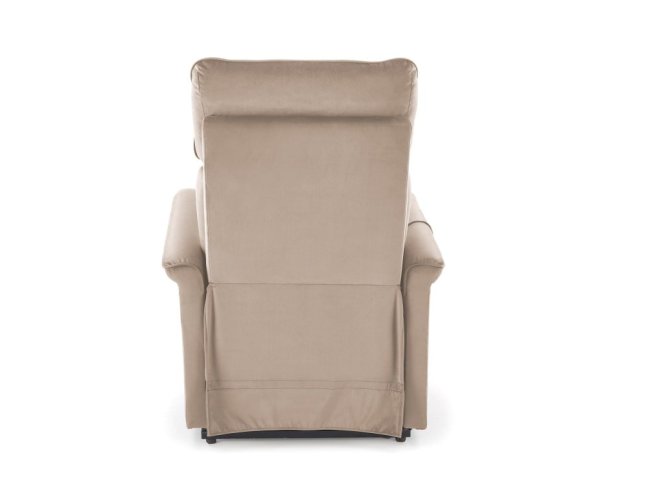 TV křeslo SEMIR II s elektrickým polohováním a masáží — látka, béžová