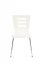 Jídelní židle JOANNA — kov, překližka, bílá