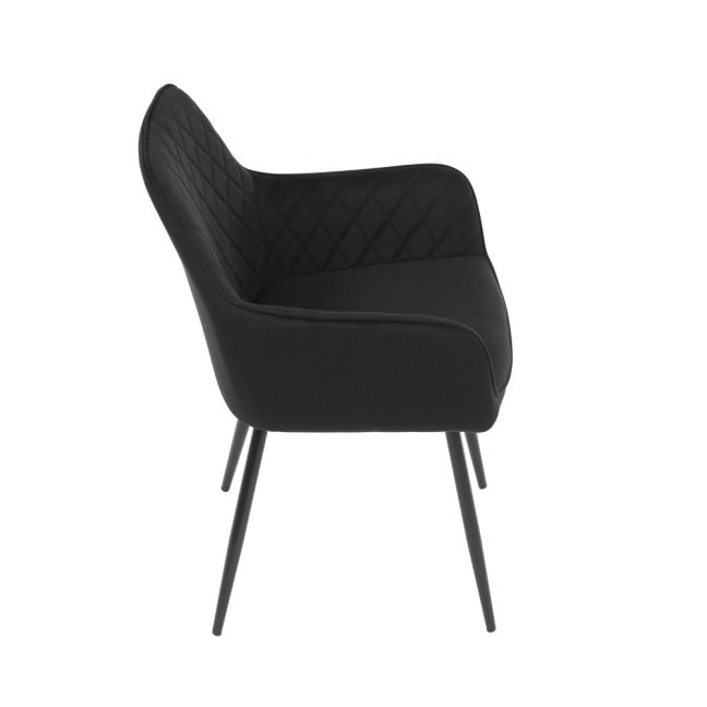 Jídelní křeslo CINDY — samet, černá / více barev - Barevné varianty židle CINDY: Modrá