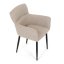 Jídelní křeslo JIMBO — kov, látka, béžová