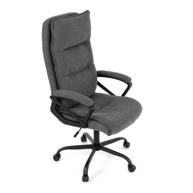 Kancelářské křeslo EBRO — látka, šedá