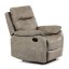 Relaxační polohovací TV křeslo NORBERT — látka, béžová, nosnost 150 kg