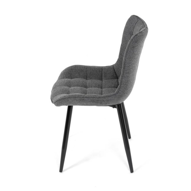 Jídelní židle PAELA — kov, látka, více barev - Barevné varianty jídelní židle PAELA: Světle šedá