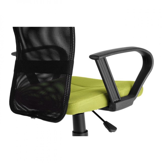 Dětská židle Neoseat MONKEY s podnoží — látka, černá / světle zelená