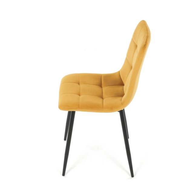 Jídelní židle THEO II — kov, samet, více barev - Barevné varianty židle THEO II: Modrá