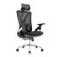 Kancelářská ergonomická židle Neoseat THOMAS — síť / látka, černá, nosnost 150 kg