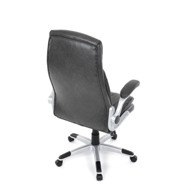Kancelářské křeslo KURO — ekokůže, šedá