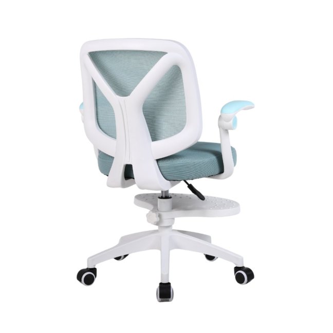 Dětská otočná židle Neoseat JUNI 010 s podnoží — látka, modrá