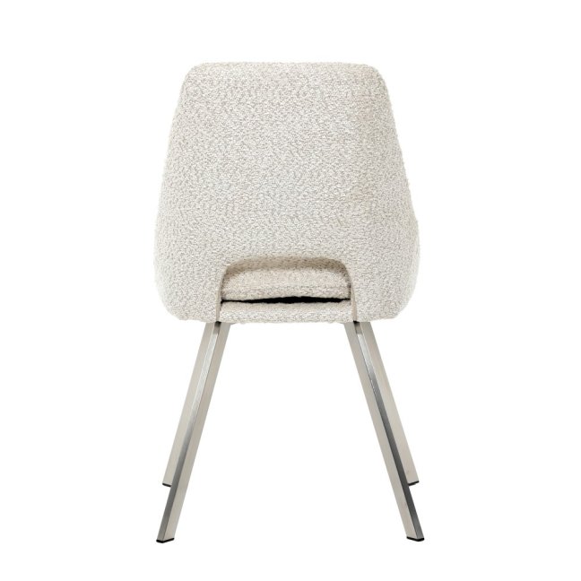 Jídelní židle TALISE — kov, látka, stříbrná / více barev