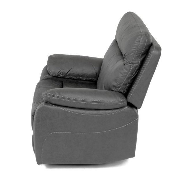 Relaxační křeslo BENNY s elektrickým polohováním — látka, šedá