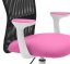Dětská židle Neoseat MONKEY WHITE s podnoží — látka, bílá / tmavě růžová