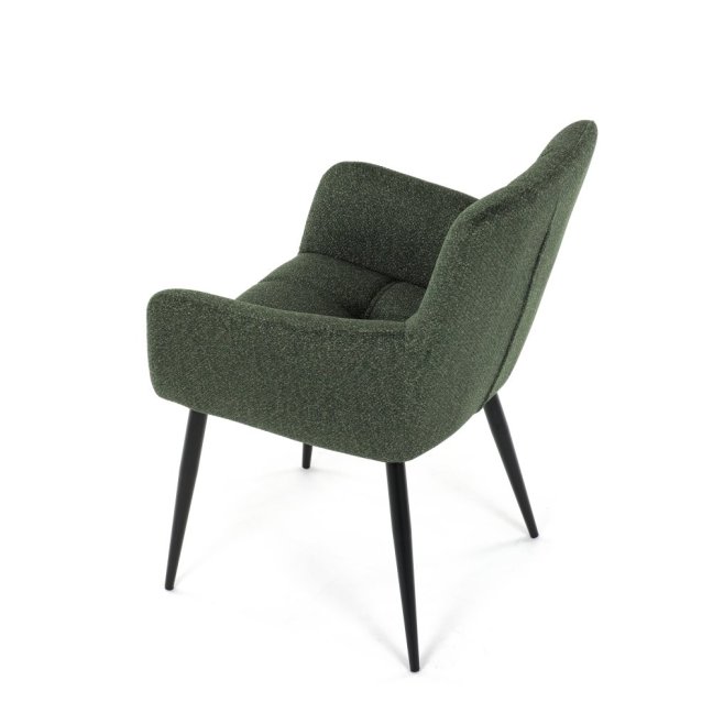 Jídelní křeslo LYON — kov, látka, více barev - Barevné varianty jídelního křesla LYON: Tmavě šedá