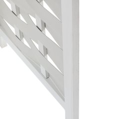 3dílný paravan MAKOTO — dřevo, bílá