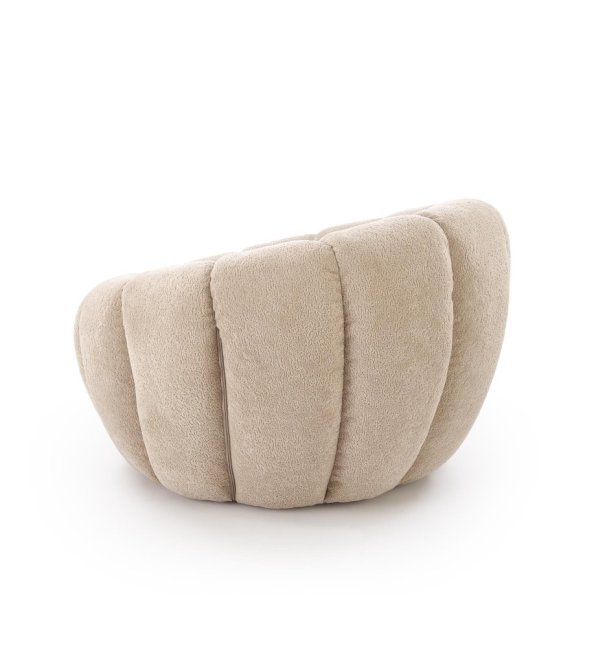 Designové křeslo GASPAR II — látka, béžová