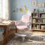 Dětská rostoucí židle Neoseat KIDDY FIVE — látka, pratelný potah, růžová