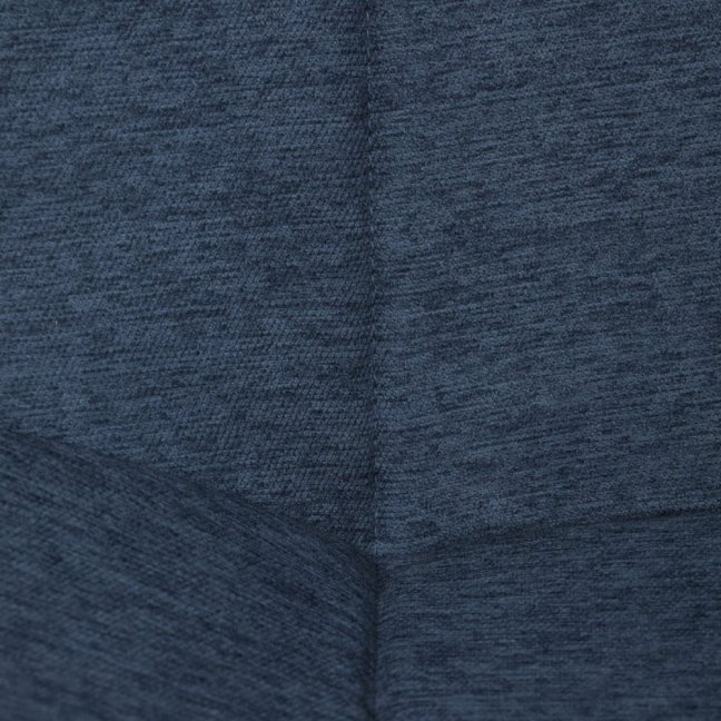 Jídelní židle DAEMON — kov, látka, černá / modrá