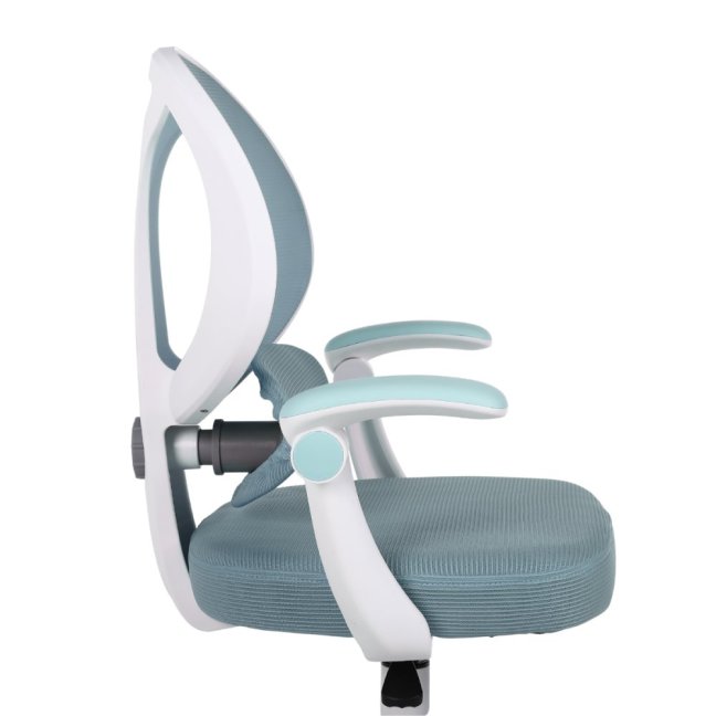 Dětská otočná židle Neoseat JUNI 009 s podnoží — látka, modrá