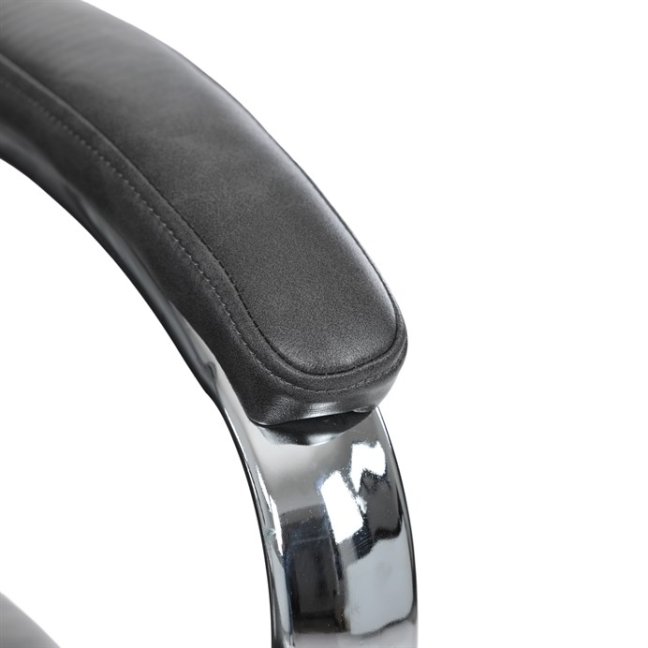 Kancelářské křeslo RYZAR — ekokůže, šedá