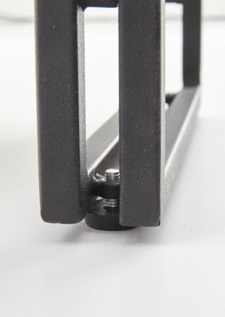 Regál BOLIVAR I — kov, MDF, černá / zlatý dub