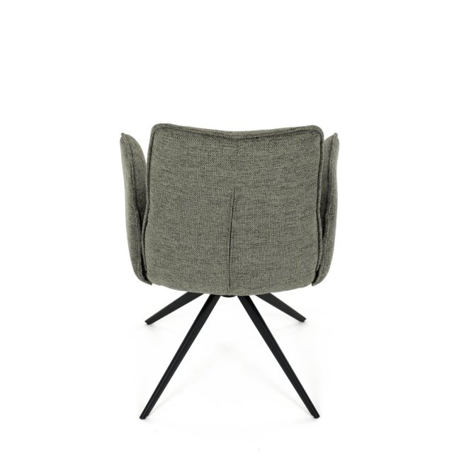 Jídelní otočné křeslo AMALI — kov, látka, více barev